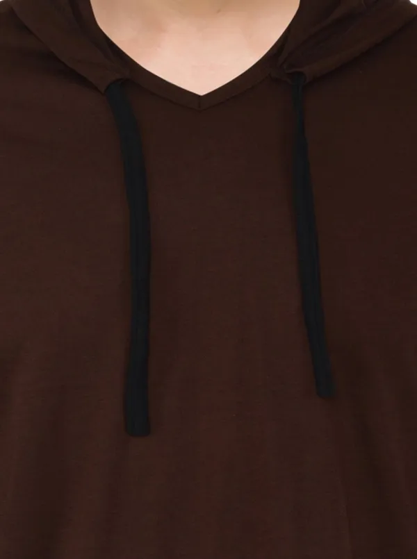 Brown_Cotton_Solid_Hooded_Neck_Regukar_Fit_T-Shirt_for_men