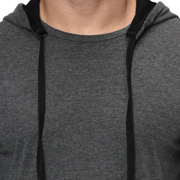 Black_&_Grey_Printed_Hooded_Neck_Regukar_Fit_T-Shirt_For_Men