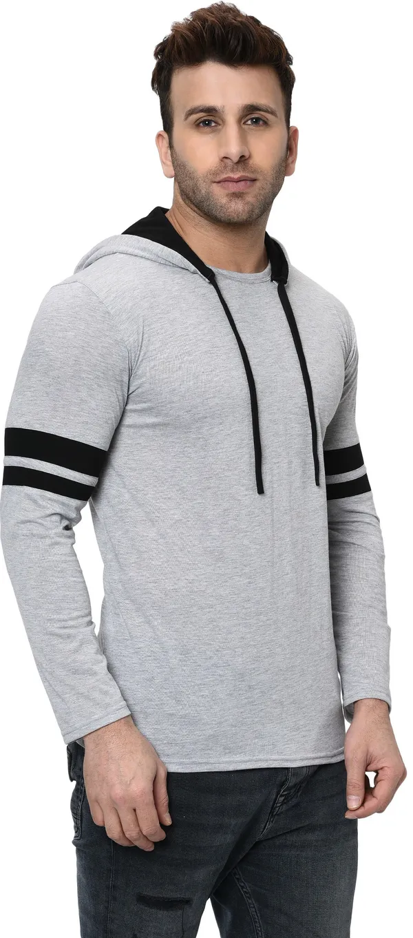 Grey_Printed_Hooded_Neck_Regukar_Fit_T-Shirt_For_Men