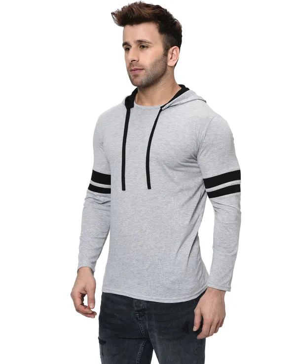 Grey_Printed_Hooded_Neck_Regukar_Fit_T-Shirt_For_Men