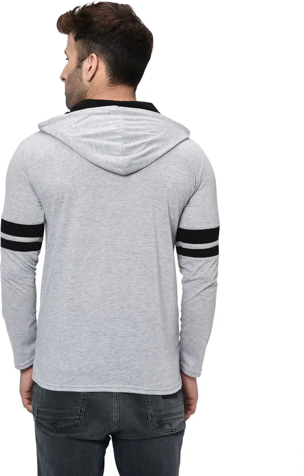 Grey_Printed_Hooded_Neck_Regukar_Fit_T-Shirt_For_Men