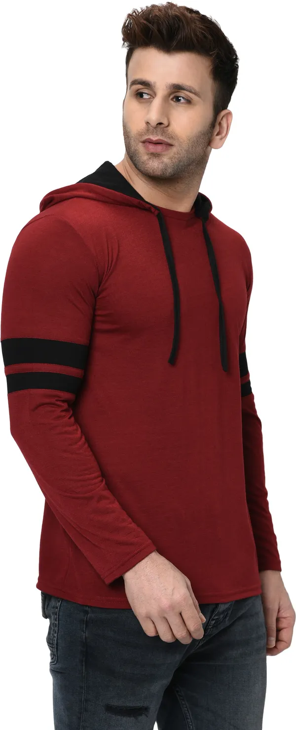 Maroon_Printed_T-Shirt_for_Men_|_Hooded_Neck,_Regular_Fit
