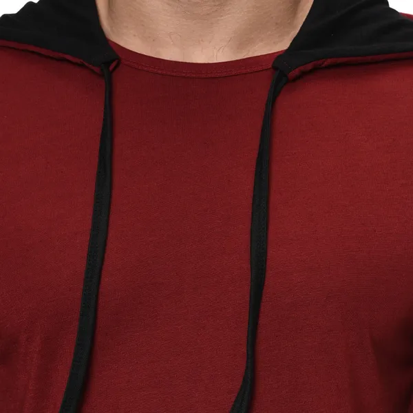 Maroon_Printed_T-Shirt_for_Men_|_Hooded_Neck,_Regular_Fit