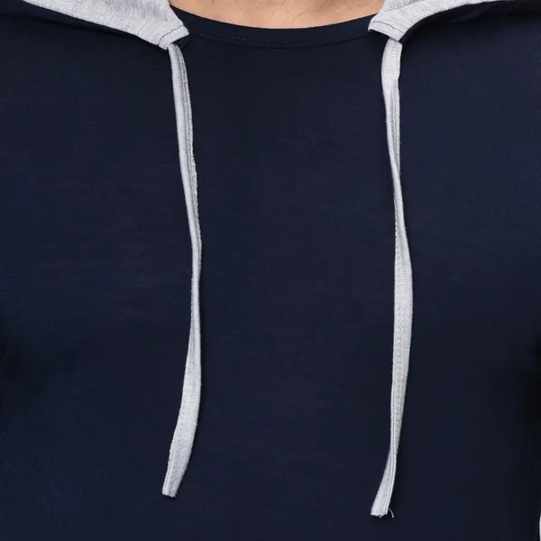 Dark_Blue_&_Grey_Printed_Hooded_Neck_Regukar_Fit_T-Shirt_For_Men