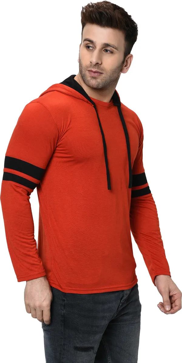 Red_Printed_Hooded_Neck_Regukar_Fit_T-Shirt_For_Men