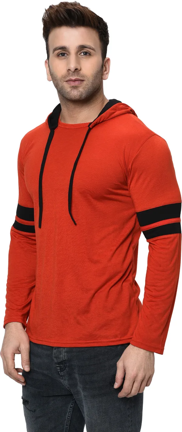 Red_Printed_Hooded_Neck_Regukar_Fit_T-Shirt_For_Men