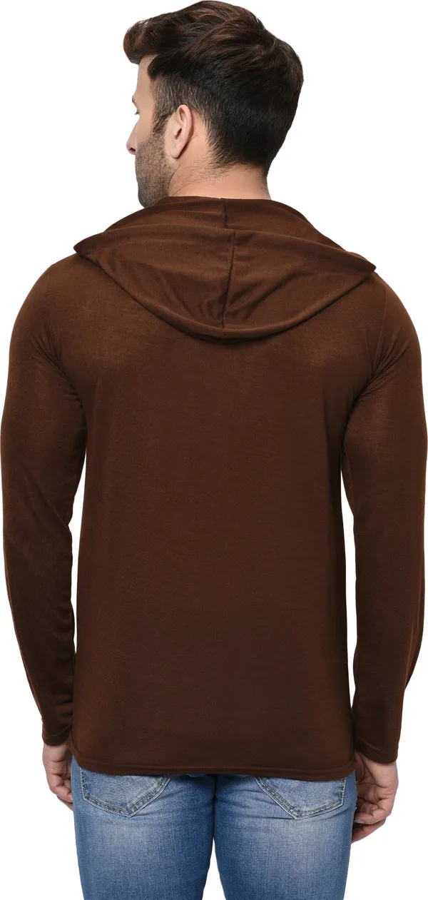 Brown_Solid_Cotton_T-Shirt_for_Men_|_Hooded_Neck,_Regular_Fit