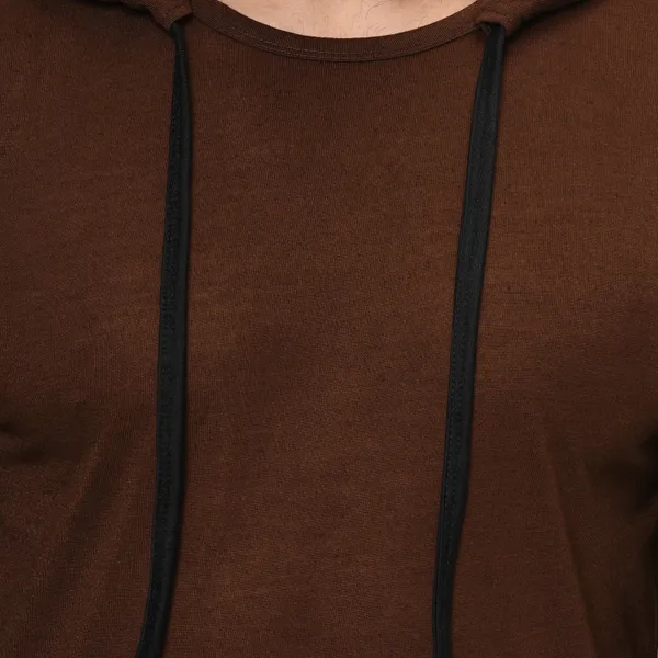 Brown_Solid_Cotton_T-Shirt_for_Men_|_Hooded_Neck,_Regular_Fit