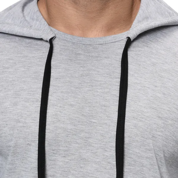 Grey_Cotton_Solid_Hooded_Neck_Regukar_Fit_T-Shirt_For_Men