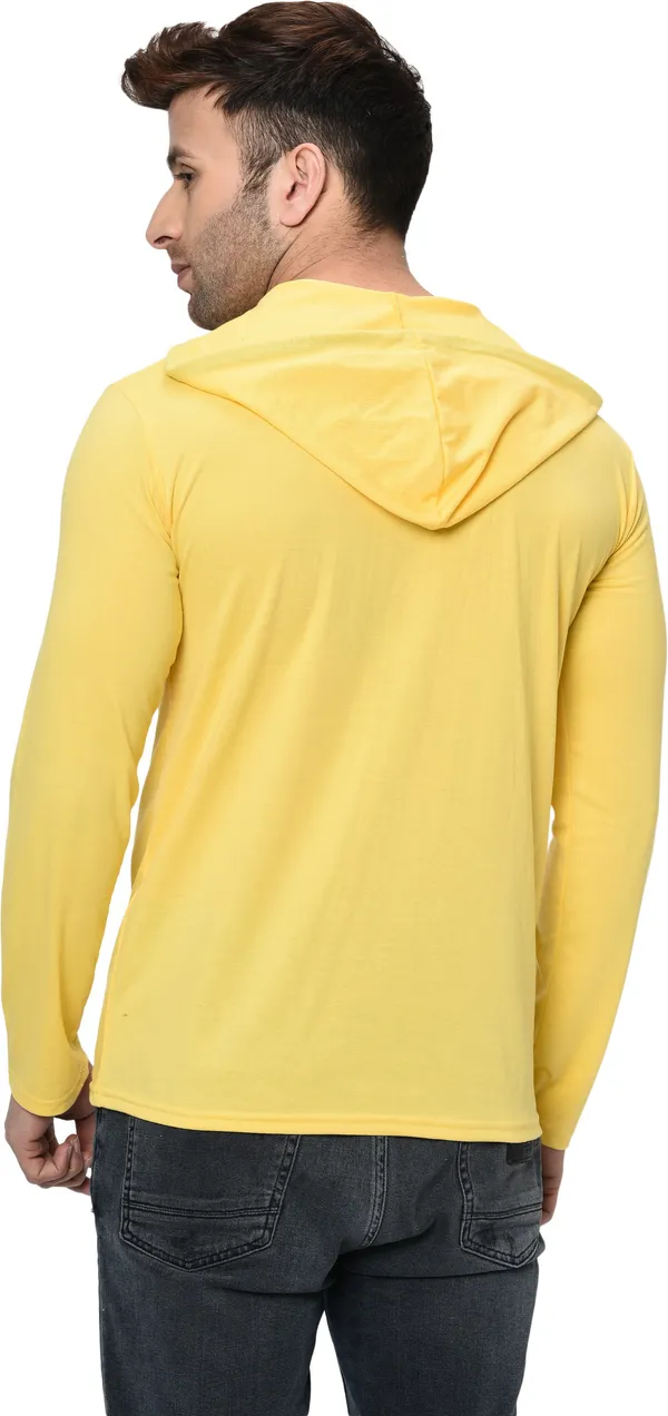 Yellow_Cotton_Solid_Hooded_Neck_Regukar_Fit_T-Shirt_for_men