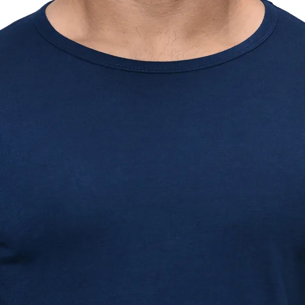 Blue_Striped_Round_Neck_Regukar_Fit_T-Shirt_For_Men