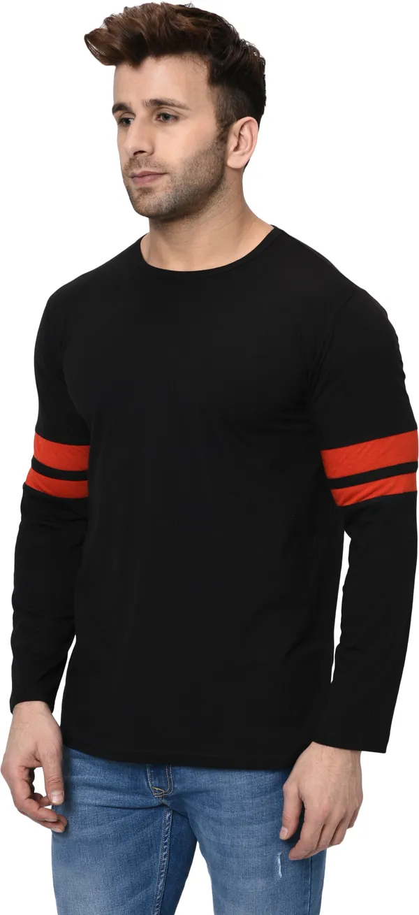 Black_Striped_Round_Neck_T-Shirt_for_Men_|_Regular_Fit