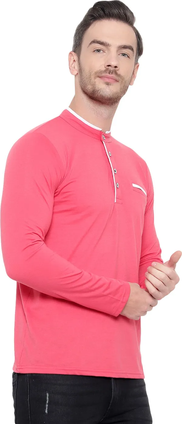 Pink_Striped_Round_Neck_Regukar_Fit_T-Shirt_for_men