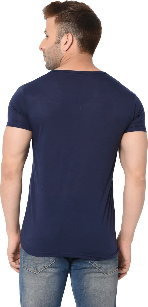 Dark_Blue_Cotton_Solid_V_Neck_Regukar_Fit_T-Shirt_For_Men