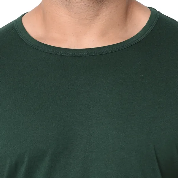 Dark_Green_Cotton_Solid_Round_Neck_Regukar_Fit_T-Shirt_For_Men