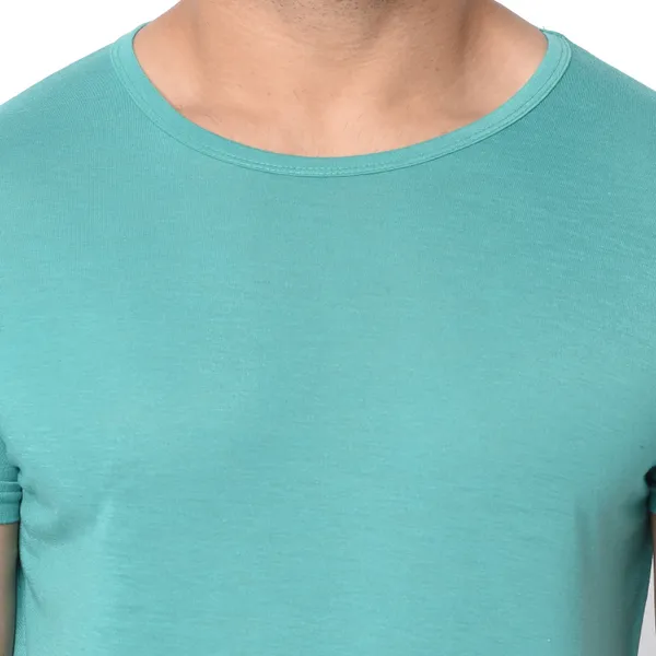 Light_Green_Cotton_Solid_Round_Neck_Regukar_Fit_T-Shirt_For_Men