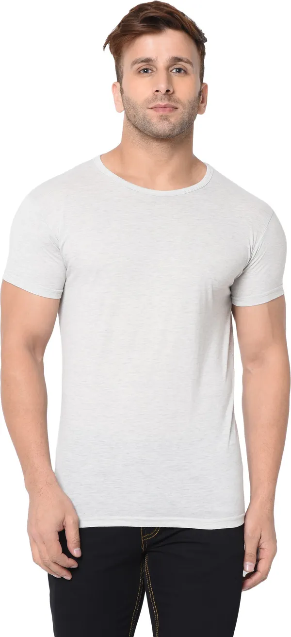 Grey_Cotton_Solid_Round_Neck_Regukar_Fit_T-Shirt_For_Men
