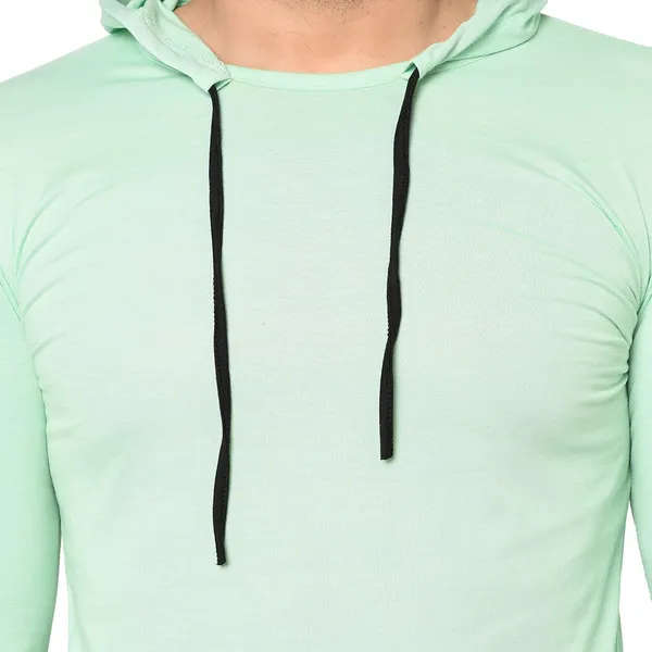 Green_Cotton_Solid_Men_Hooded_Neck_Regukar_Fit_T-Shirt_For_Men