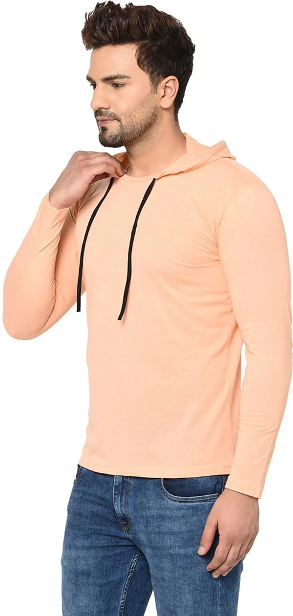 Beige_Cotton_Solid_Hooded_Neck_Regukar_Fit_T-Shirt_for_men