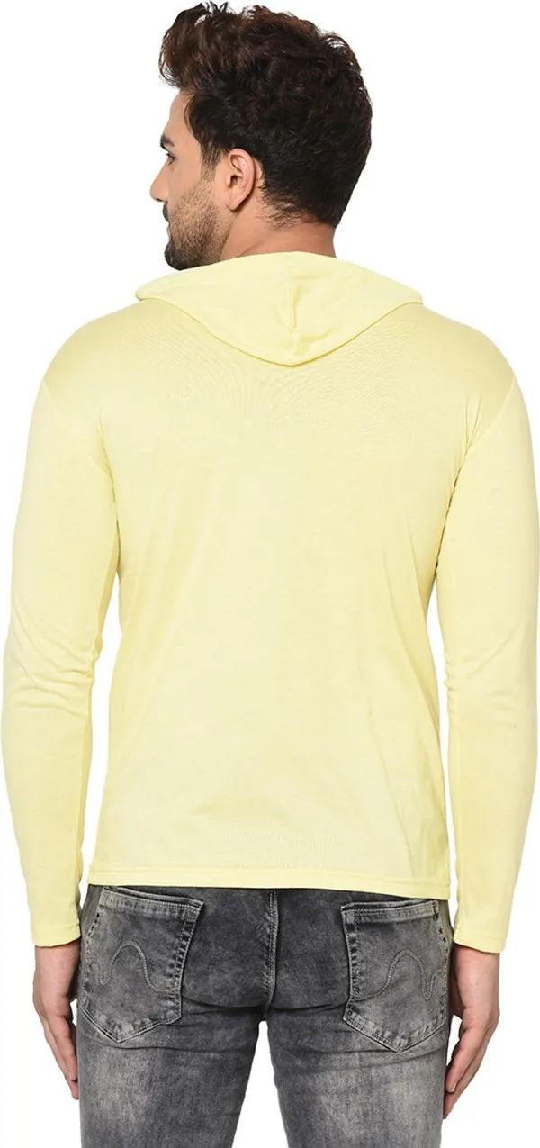 Yellow_Cotton_Solid_Hooded_Neck_Regukar_Fit_T-Shirt_for_men