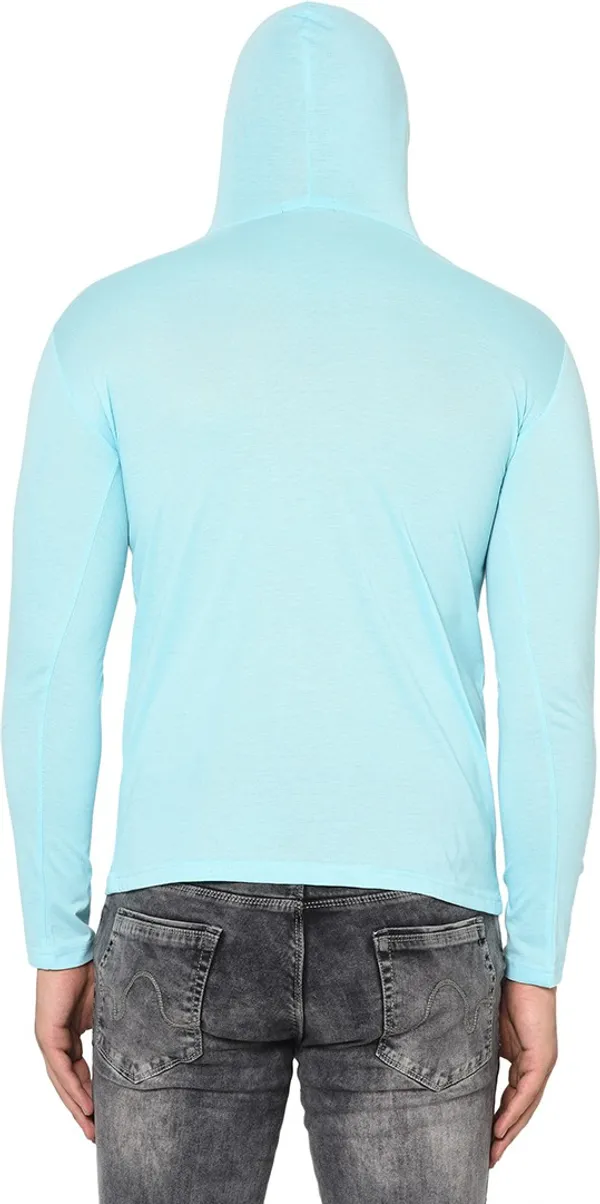 Blue_Cotton_Solid_Hooded_Neck_Regukar_Fit_T-Shirt_For_Men