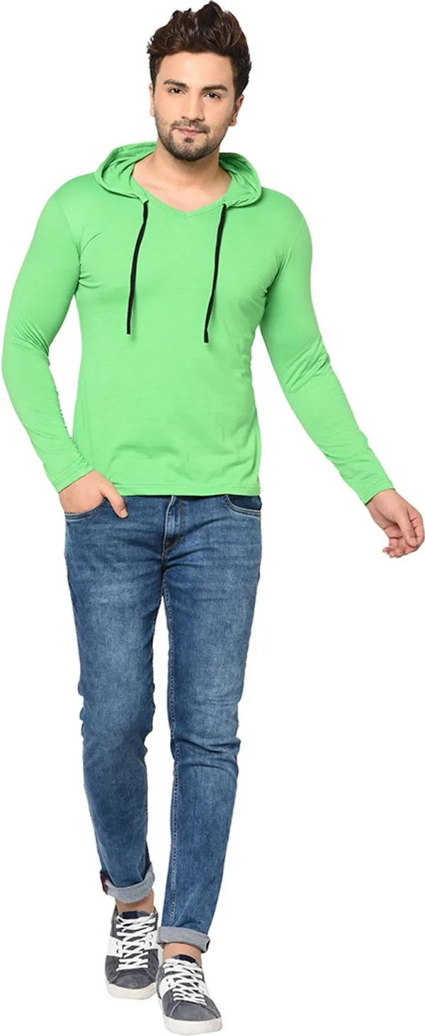 Green_Cotton_Solid_Men_Scoop_Neck_Regukar_Fit_T-Shirt_For_Men