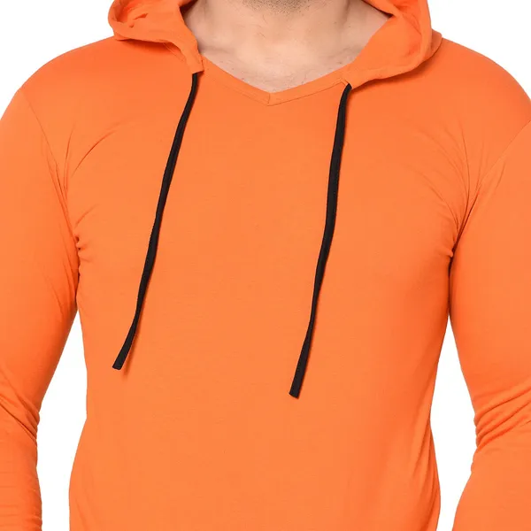 Orange_Cotton_Solid_Scoop_Neck_Regukar_Fit_T-Shirt_For_Men