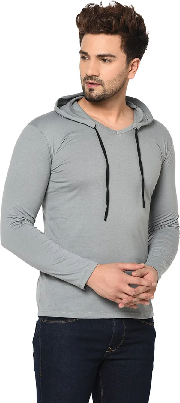 Grey_Cotton_Solid_Scoop_Neck_Regukar_Fit_T-Shirt_For_Men