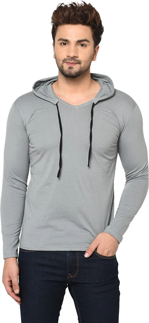 Grey_Cotton_Solid_Scoop_Neck_Regukar_Fit_T-Shirt_For_Men