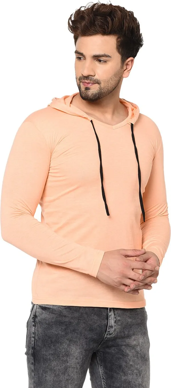 Beige_Cotton_Solid_Scoop_Neck_Regukar_Fit_T-Shirt_For_Men