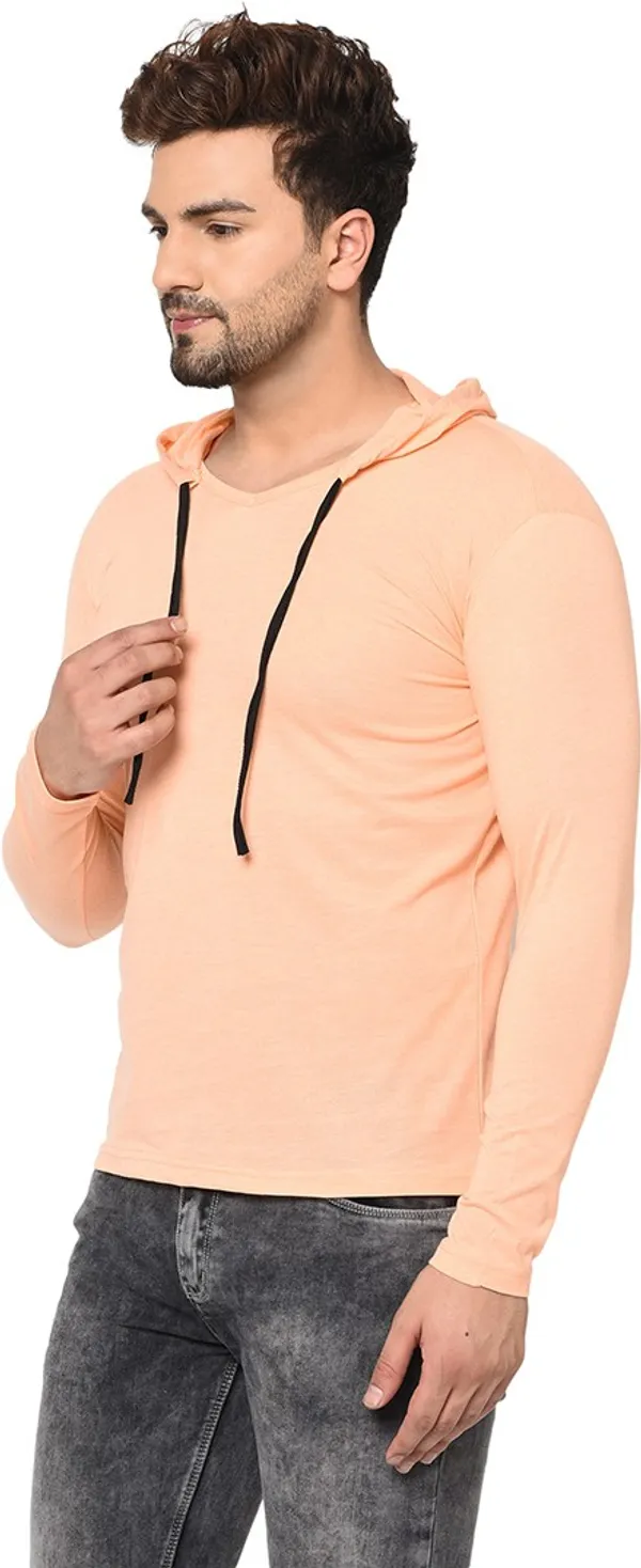 Beige_Cotton_Solid_Scoop_Neck_Regukar_Fit_T-Shirt_For_Men