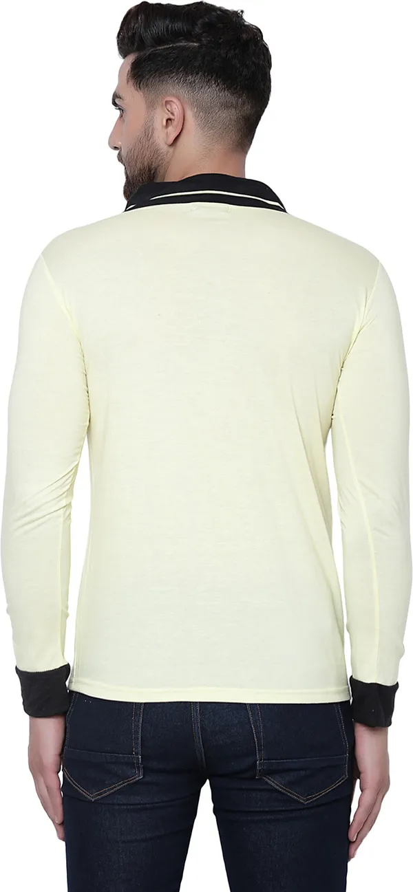 Yellow_Cotton_Solid_Shawl_Neck_Regukar_Fit_T-Shirt_for_men