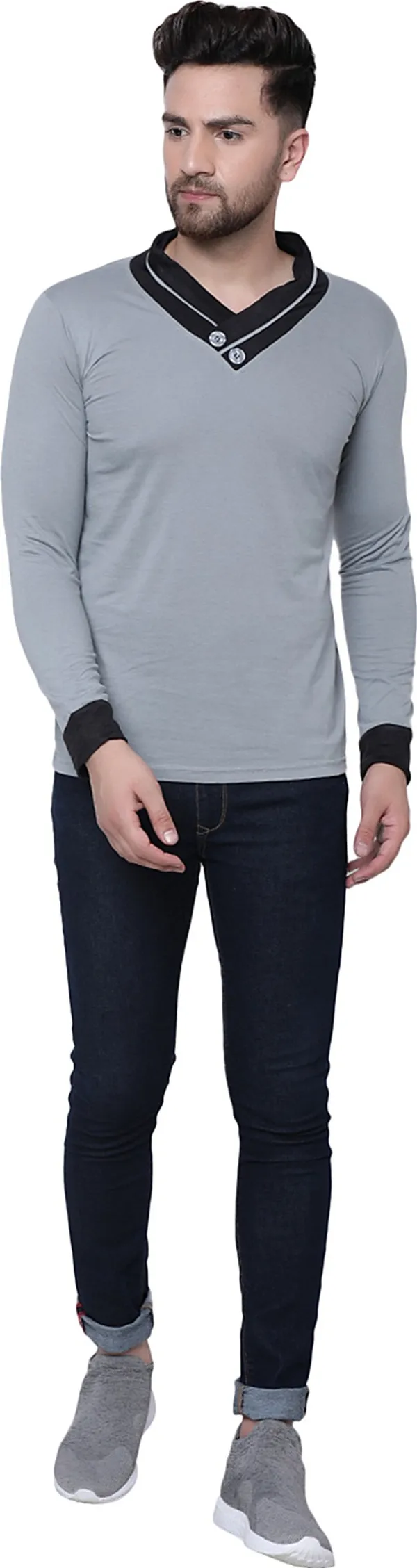 Grey_Cotton_Solid_Henley_Neck_Regukar_Fit_T-Shirt_for_men
