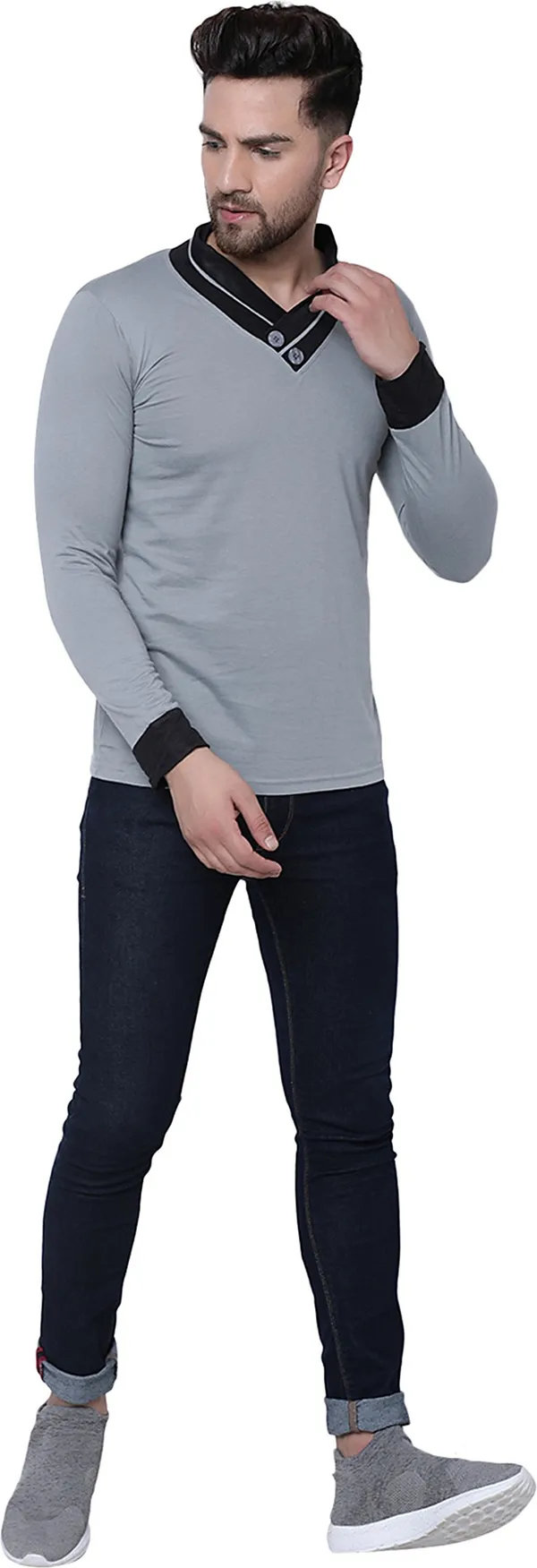 Grey_Cotton_Solid_Henley_Neck_Regukar_Fit_T-Shirt_for_men