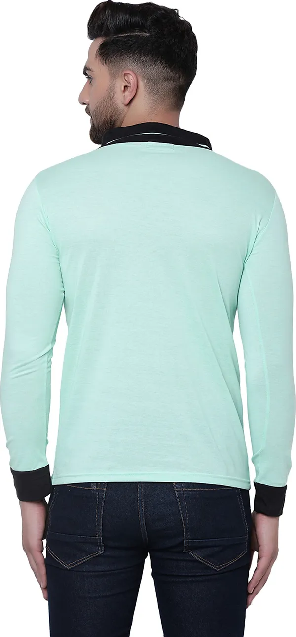 Green_Cotton_Solid_Shawl_Neck_Regukar_Fit_T-Shirt_for_men