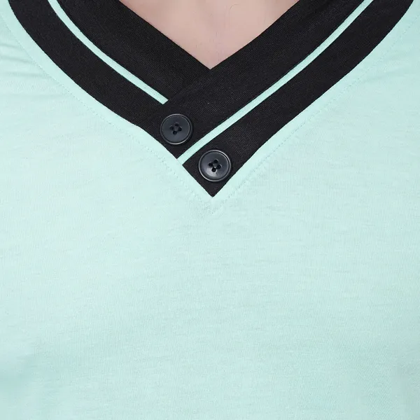 Green_Cotton_Solid_Shawl_Neck_Regukar_Fit_T-Shirt_for_men