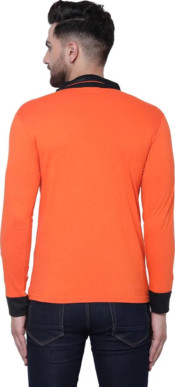 Orange_Cotton_Solid_Shawl_Neck_Regukar_Fit_T-Shirt_for_men