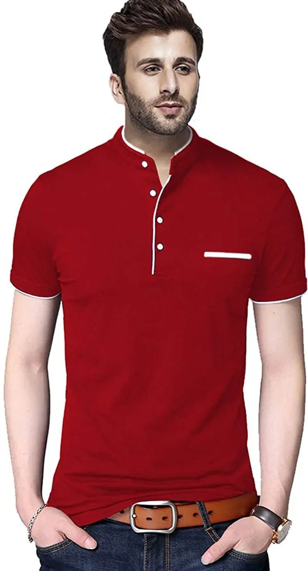 Brown_Cotton_Solid_Henley_Neck_Regukar_Fit_T-Shirt_for_men
