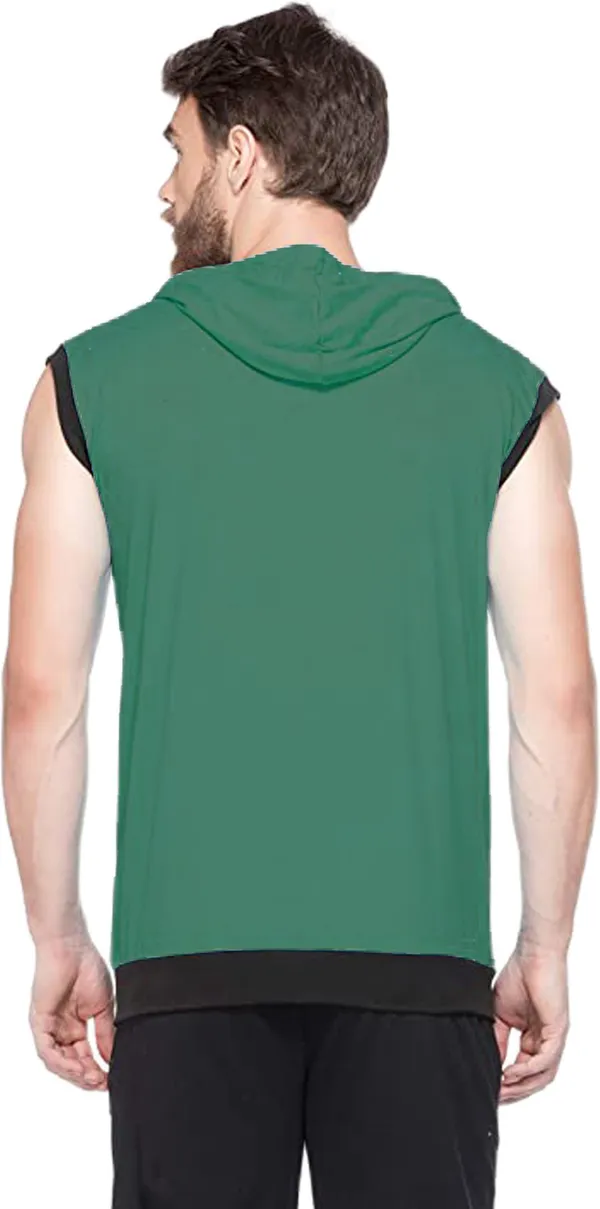 Dark_Green_Cotton_Solid_Hooded_Neck_Regukar_Fit_T-Shirt_for_men