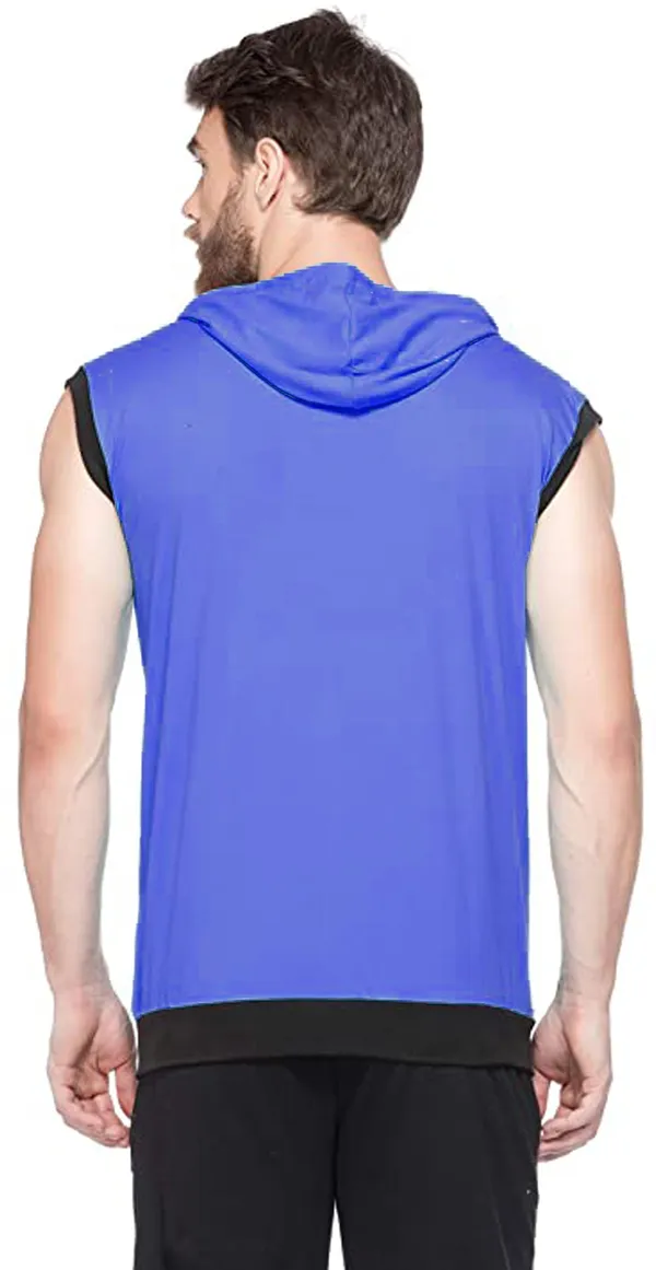 Dark_Green_Cotton_Solid_Hooded_Neck_Regukar_Fit_T-Shirt_For_Men