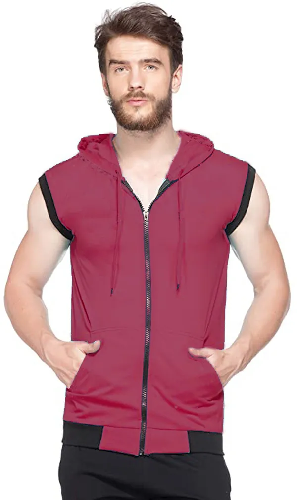 Dark_Green_Cotton_Solid_Hooded_Neck_Regukar_Fit_T-Shirt_for_men