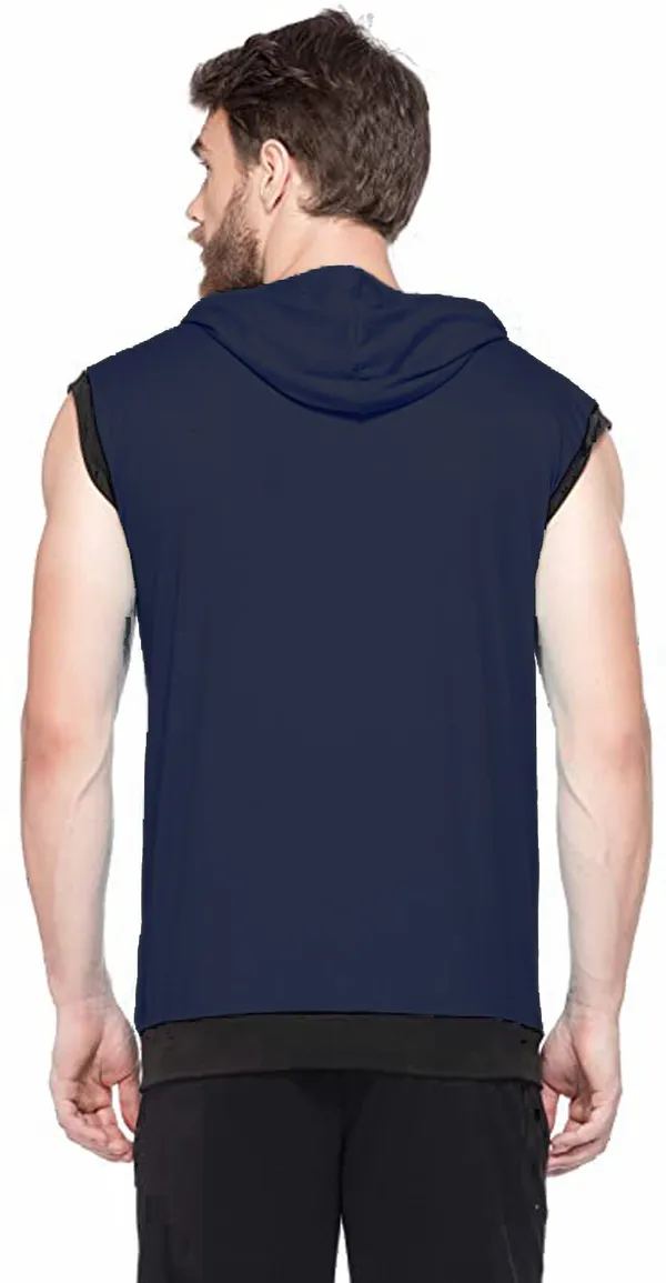 Dark_Green_Cotton_Solid_Hooded_Neck_Regukar_Fit_T-Shirt_For_Men