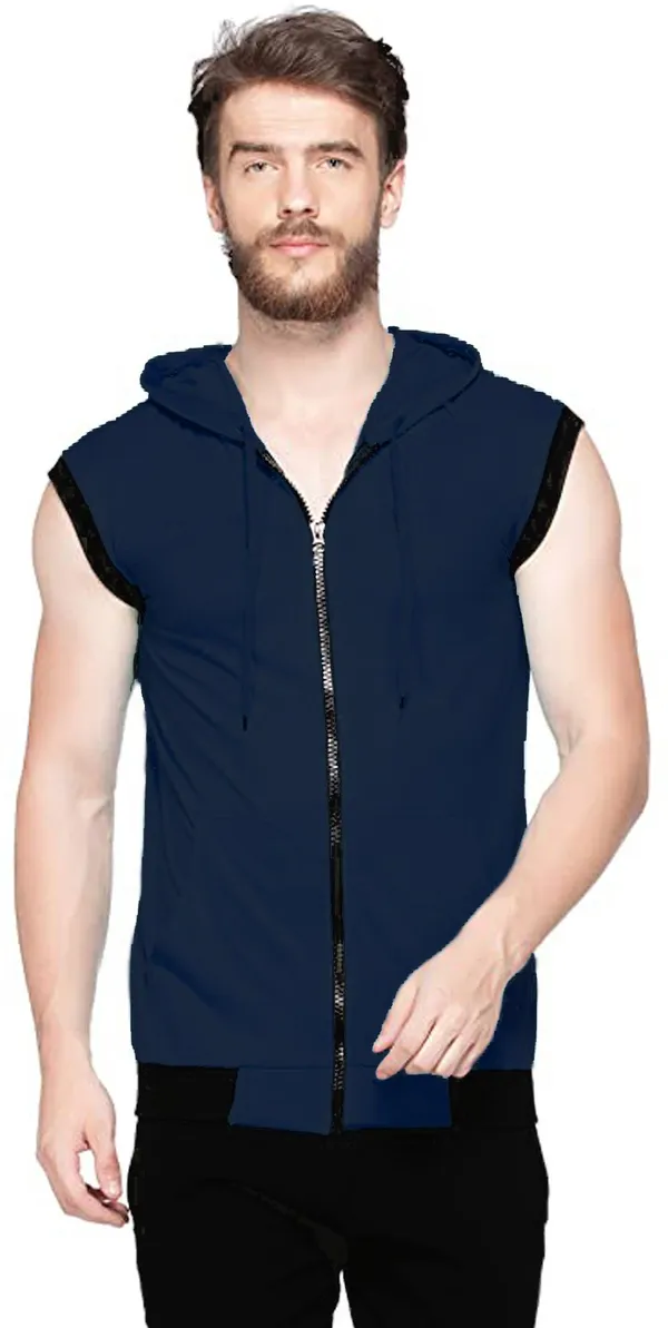 Dark_Green_Cotton_Solid_Hooded_Neck_Regukar_Fit_T-Shirt_For_Men