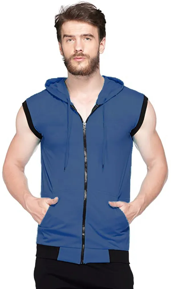 Dark_Green_Cotton_Solid_Hooded_Neck_Regukar_Fit_T-Shirt_For_Men