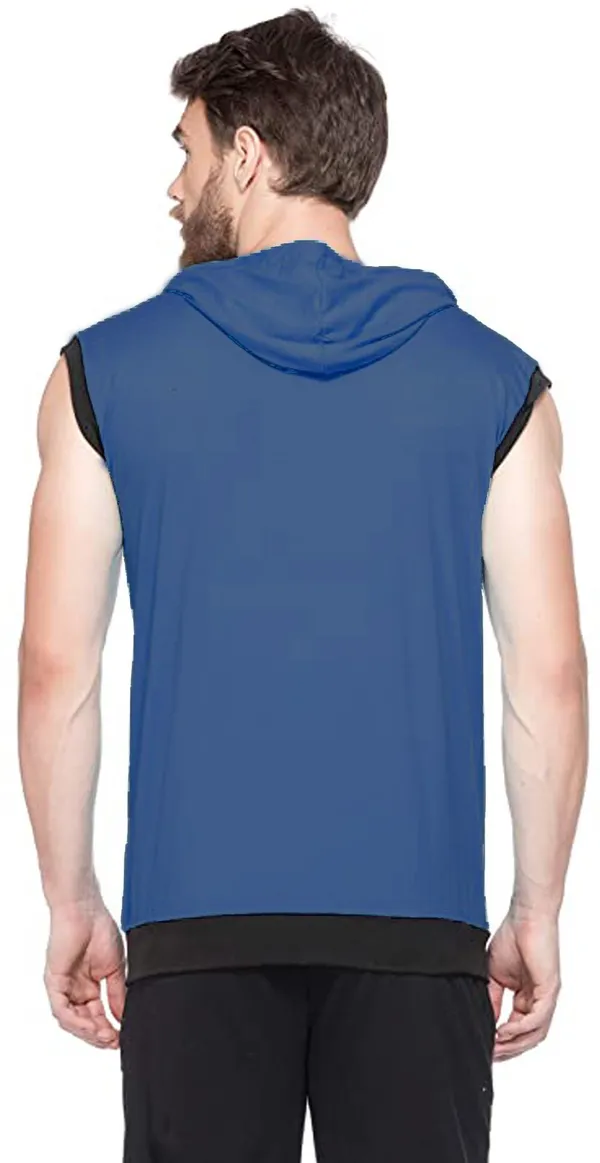 Dark_Green_Cotton_Solid_Hooded_Neck_Regukar_Fit_T-Shirt_For_Men