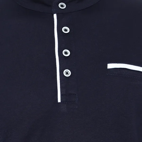 Dark_Blue_Cotton_Solid_Mandarin_Collar_Regukar_Fit_T-Shirt_For_Men