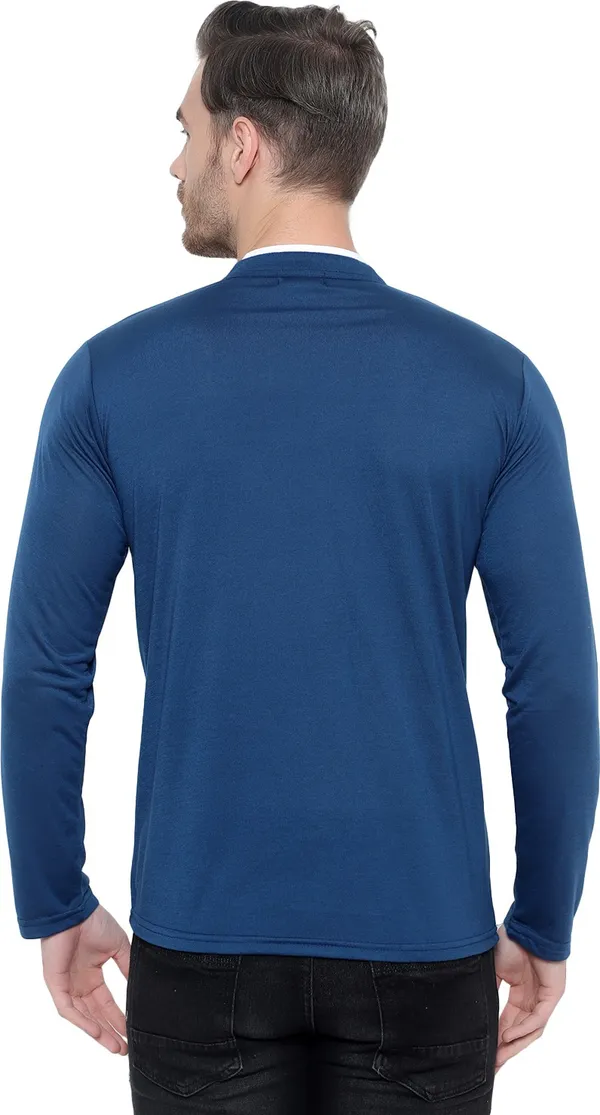 Blue_Cotton_Solid_Men_Mandarin_Collar_Regukar_Fit_T-Shirt_For_Men