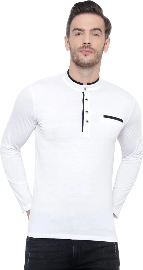 Dark_Blue_Cotton_Solid_Mandarin_Collar_Regukar_Fit_T-Shirt_for_men