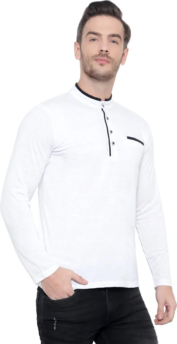 Dark_Blue_Cotton_Solid_Mandarin_Collar_Regukar_Fit_T-Shirt_for_men