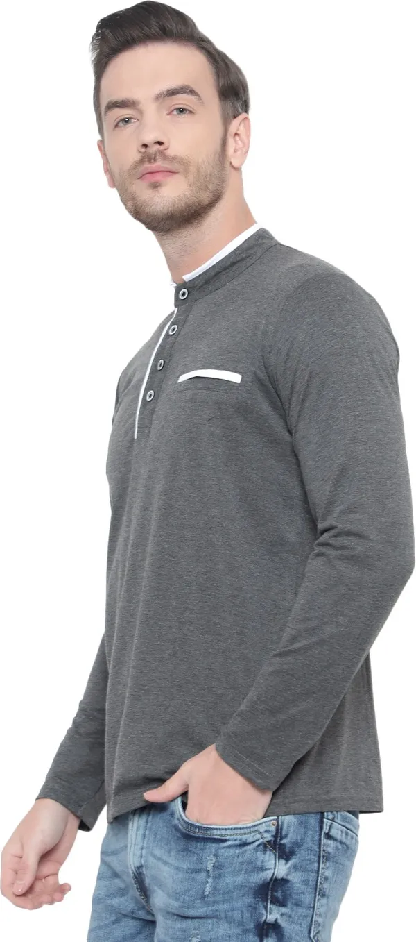 Grey_Cotton_Solid_Mandarin_Collar_Regukar_Fit_T-Shirt_for_men